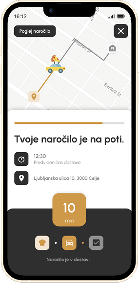 Mobilna aplikacija za naročanje hrane Limbo